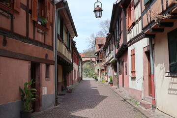 Fototapeta na wymiar Old town of Kaysersberg in France