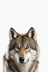 Obraz premium Gray Wolf, Generative Ai