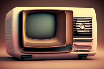 vintage style TV - generative ai