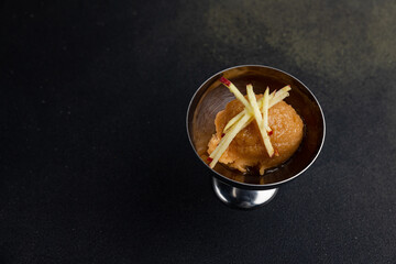 delicious ice cream in a premium restaurant
