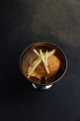 delicious ice cream in a premium restaurant
