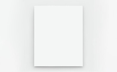Minimalist poster mockup, frame on white background, soft shadow, IA g&eacute;n&eacute;rative