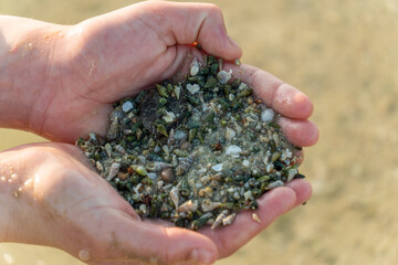 handful of sand