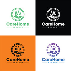 Care home logo in four colors. 