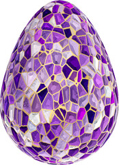 Easter stained glass egg