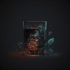 glass of whiskey AI 