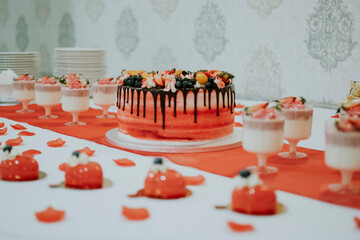 cake with chocolate