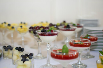 dessert with berries