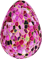 Easter stained glass egg