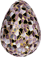 Easter stained glass egg