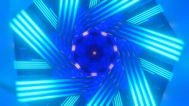 Colorful trippy animation visual 3D spiritual pattern.
