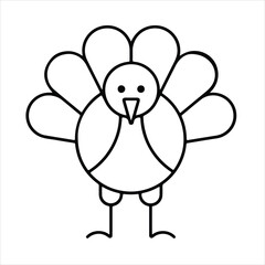 Thanks giving coloring page for kids.