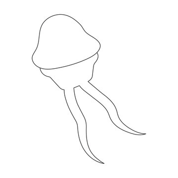 recommend clip art: Plankton vector icon.Outline vector icon isolated on white background plankton.
