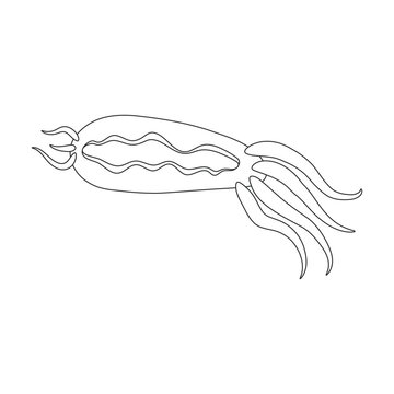 recommend clip art: Plankton vector icon.Outline vector icon isolated on white background plankton.