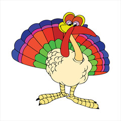 Thanks giving coloring page for kids.