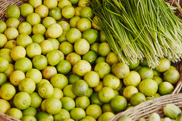 fruits and vegetables in the market