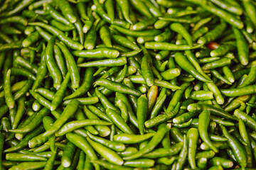 green chili peppers,  food ingredients