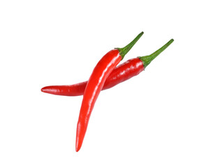 Hot chili peppers isolated on  transparent png