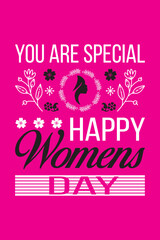 Women's Day T-shirt Design Vector