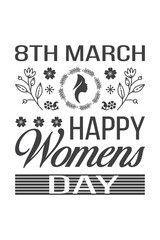 Women's Day T-shirt Design Vector