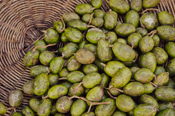 Fresh vegetables on display in a traditional market