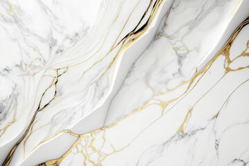 White marble background. AI
 - obrazy, fototapety, plakaty