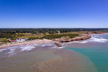 View of the Beach from drone