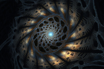 Fototapeta na wymiar Intricate fractal background