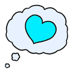 Heart Cute Doodle illustration