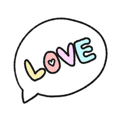 Heart Cute Doodle illustration