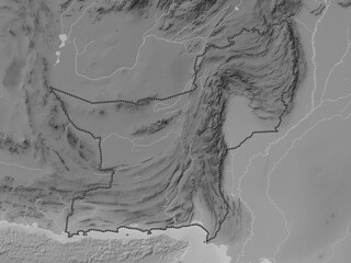 Baluchistan, Pakistan. Grayscale. No legend © Yarr65
