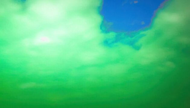 zooming into gas gassy toxic and green fart cloud on a blue sky backdrop animation