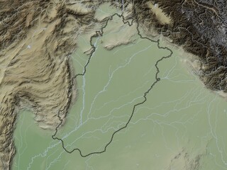 Punjab, Pakistan. Wiki. No legend