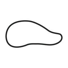 Sauce vector outline icon. Vector illustration seasoning on white background. Isolated outline illustration icon of sauce.