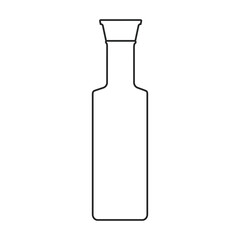 Sauce vector outline icon. Vector illustration seasoning on white background. Isolated outline illustration icon of sauce.