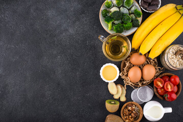 Assortment of products containing melatonin