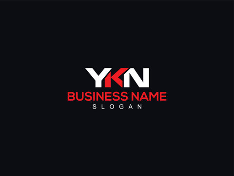Minimalist Unique YKN y k n Creative Letter Logo