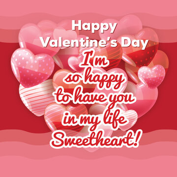 happy valentine post card transparent images overlays love romance quote wish