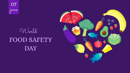 Vector Illustration for World Food Safety Day