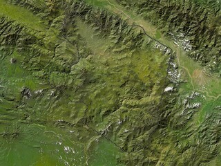 Eastern Highlands, Papua New Guinea. Low-res satellite. No legend