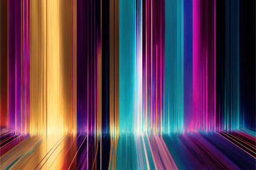 abstract colorful vertical lines background, generative ai