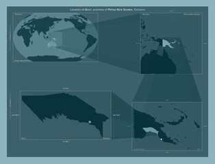 Gulf, Papua New Guinea. Described location diagram