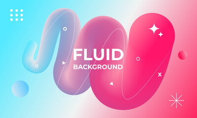 Fluid background abstract splash 3d geometric gradient design