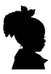 silhouette of a child