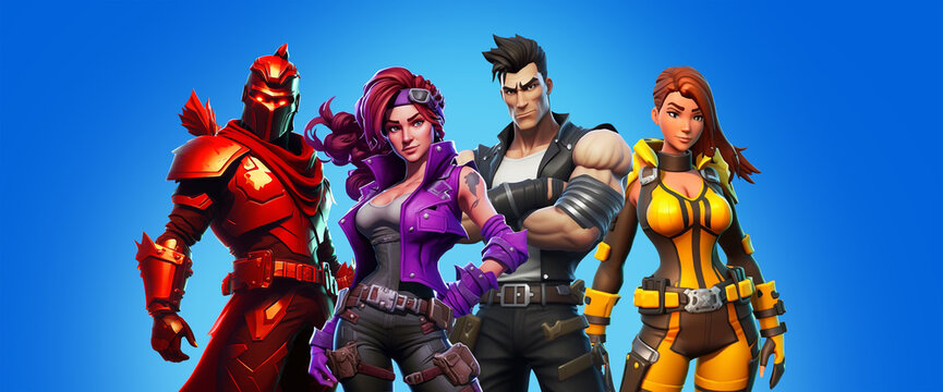 Group of game characters header