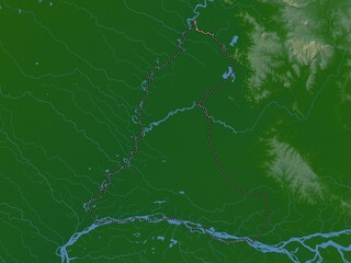 Neembucu, Paraguay. Physical. No legend