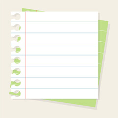 Cute blank paper notes. Stationery organizer set. Scrapbook notes and memo schedule.Printable planner stickers. To Do List sticky note pad. Digital planning element. Vector illustration.