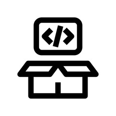 box icon for your website, mobile, presentation, and logo design.