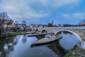 Steinerne Brück in Regensburg im Winter