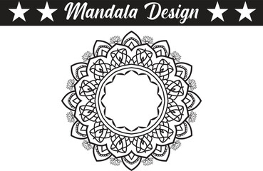 Mandala Coloring book Art Decorative ornament in ethnic oriental style